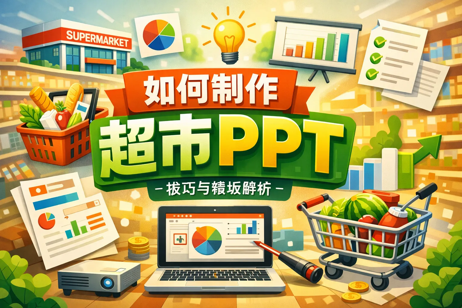 如何制作超市ppt
