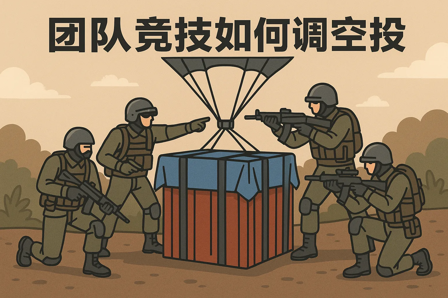 团队竞技如何调空投