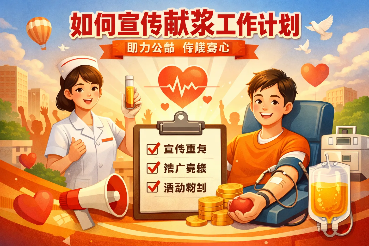 如何宣传献浆工作计划