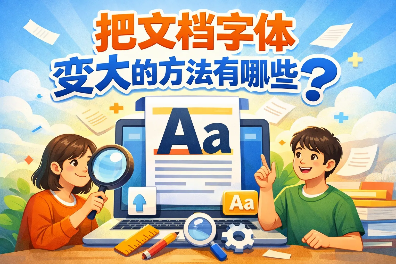 把文档字体变大的方法有哪些