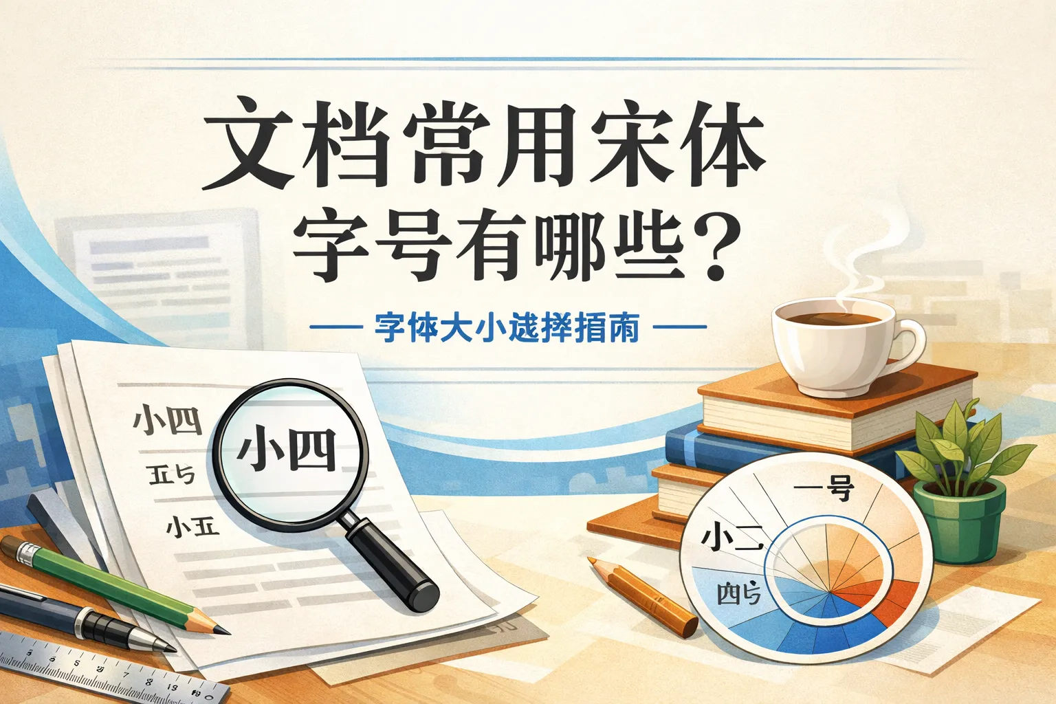 文档常用宋体字号有哪些