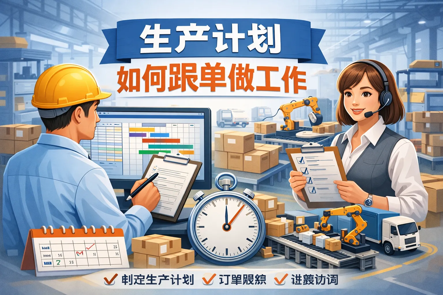 生产计划如何跟单做工作