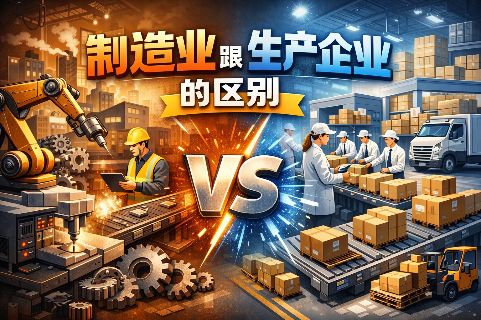制造业跟生产企业的区别