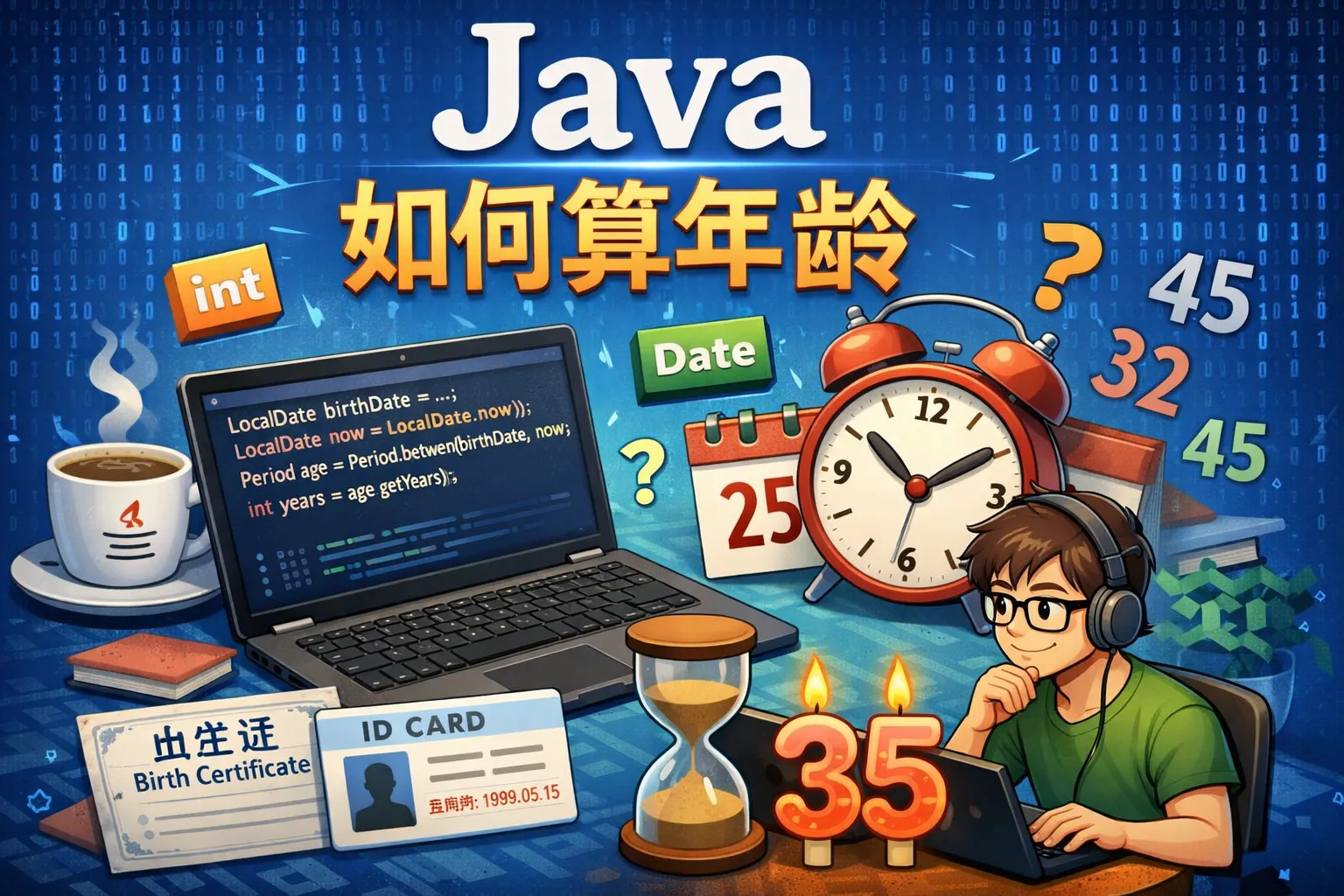 java如何算年龄