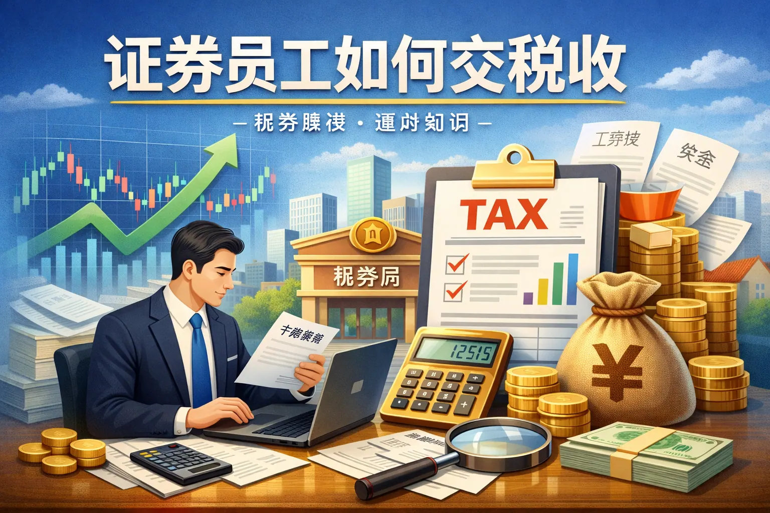 证券员工如何交税收