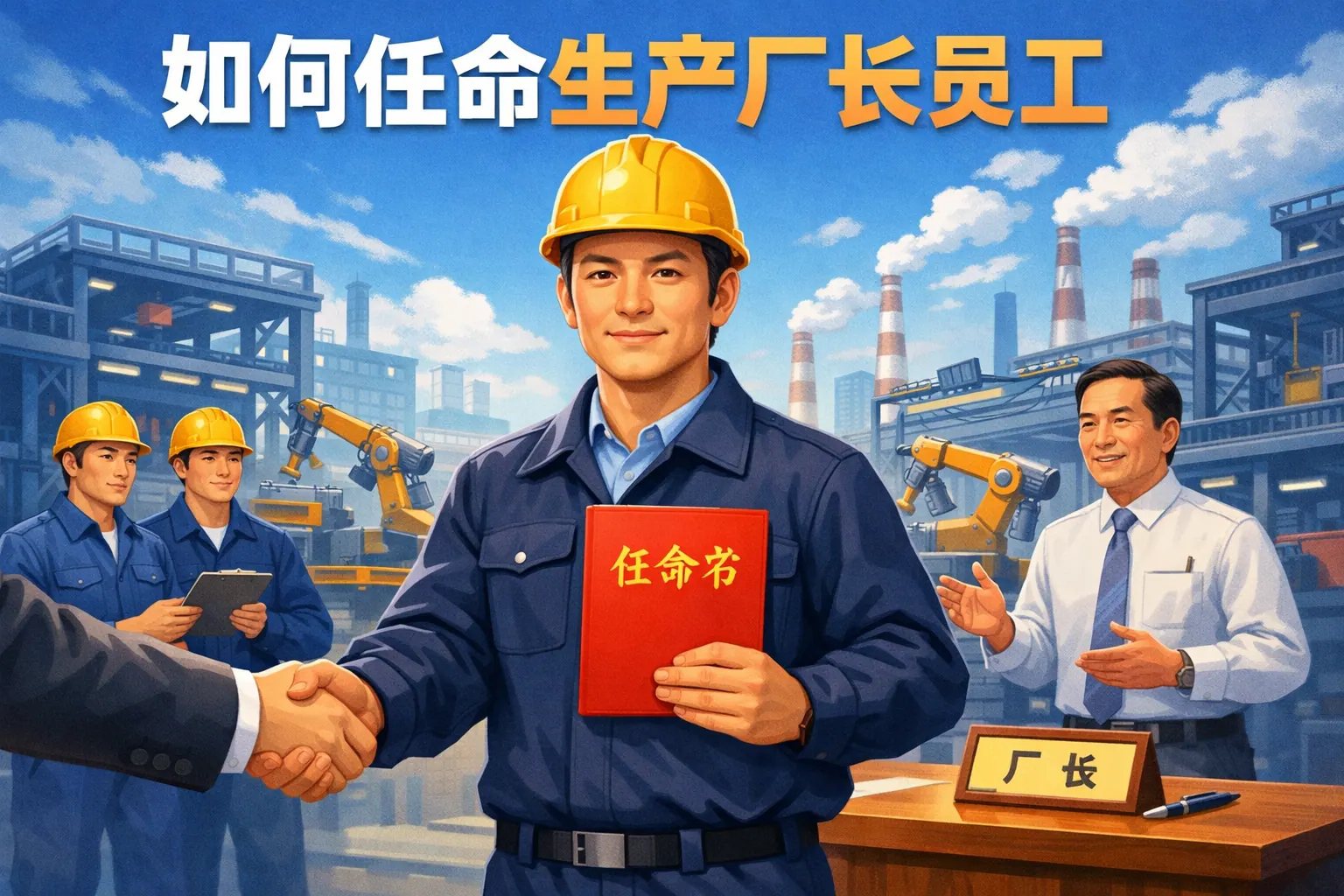 如何任命生产厂长员工