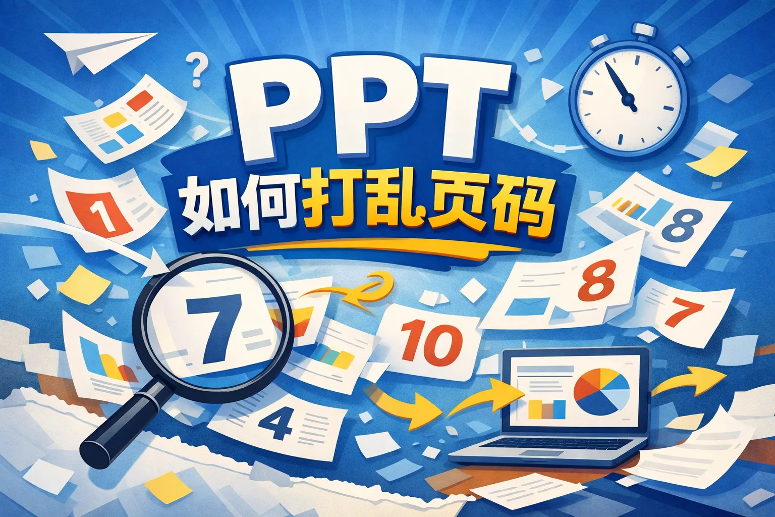 ppt如何打乱页码