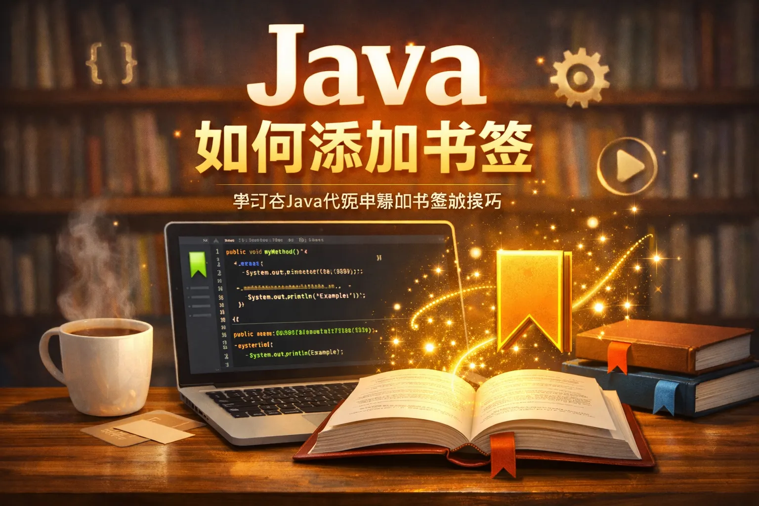 java如何添加书签