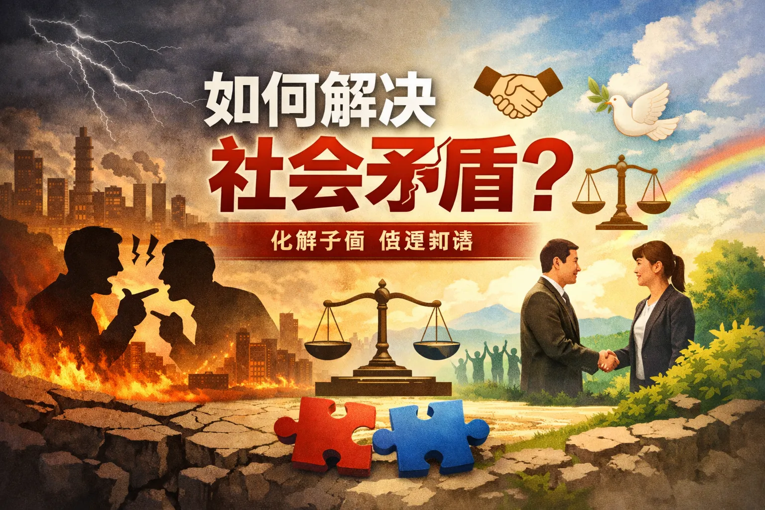 如何解决社会矛盾ppt