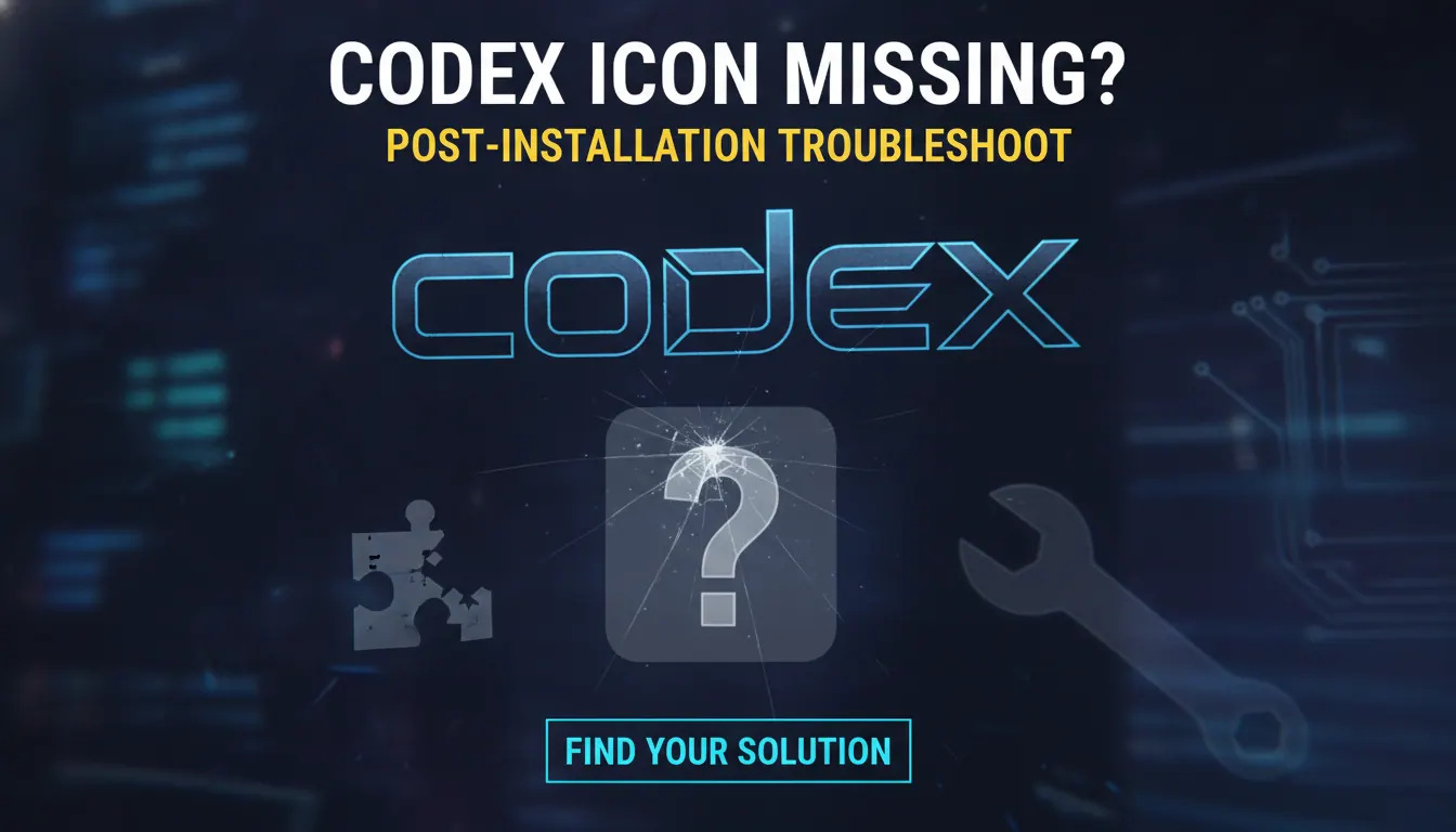 Codex安装后找不到图标怎么办