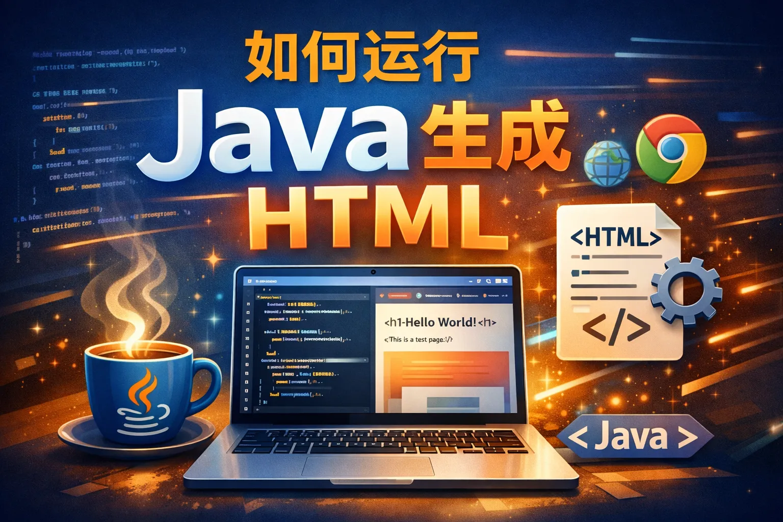 如何运行java html