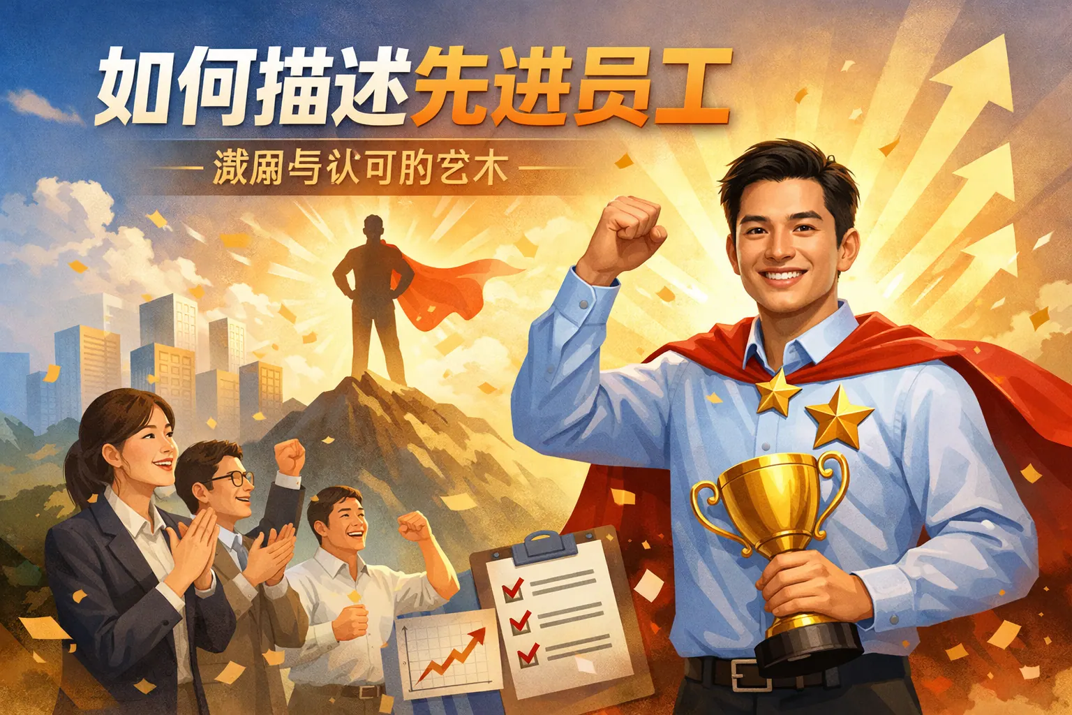 如何描述先进员工