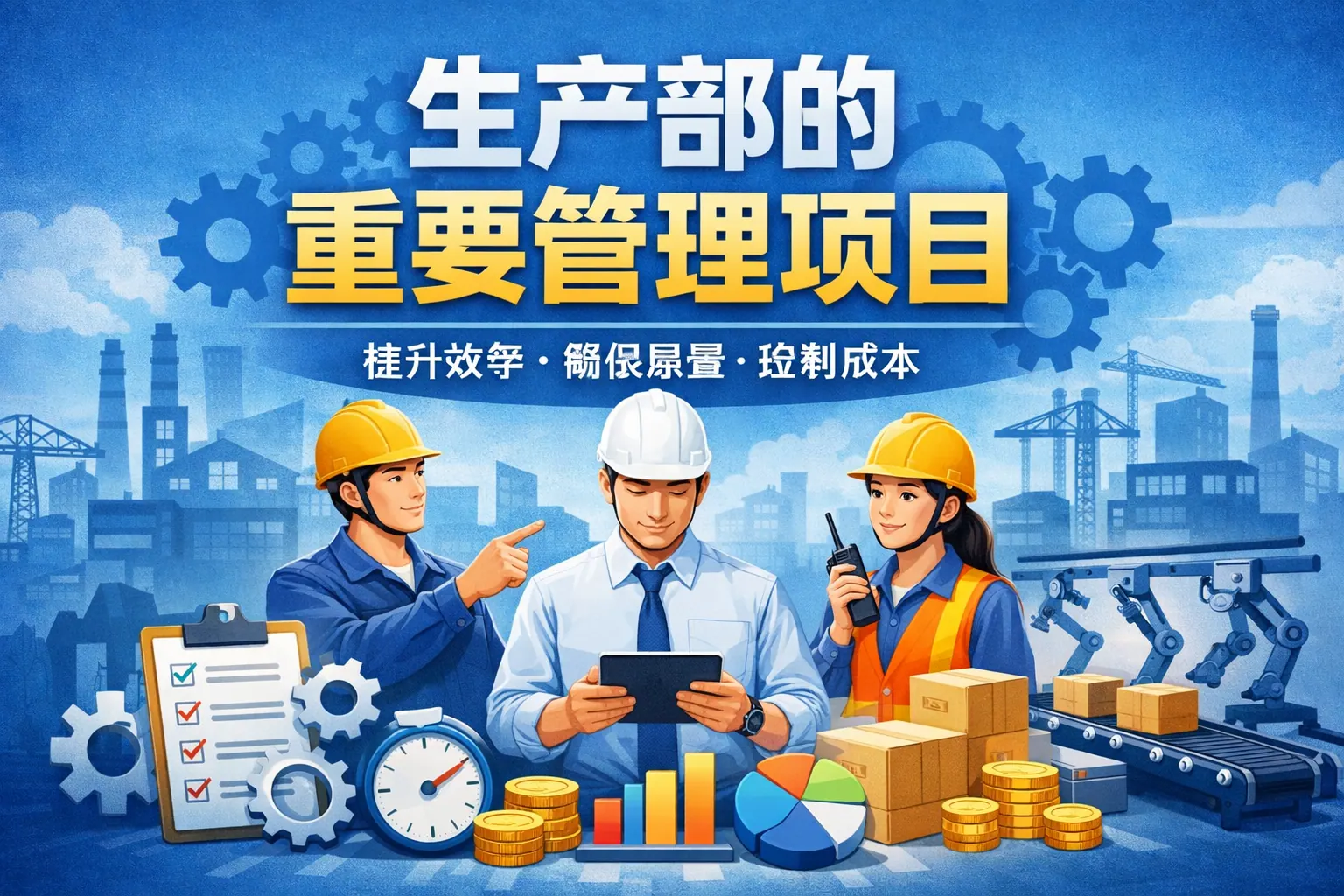 生产部的重要管理项目是