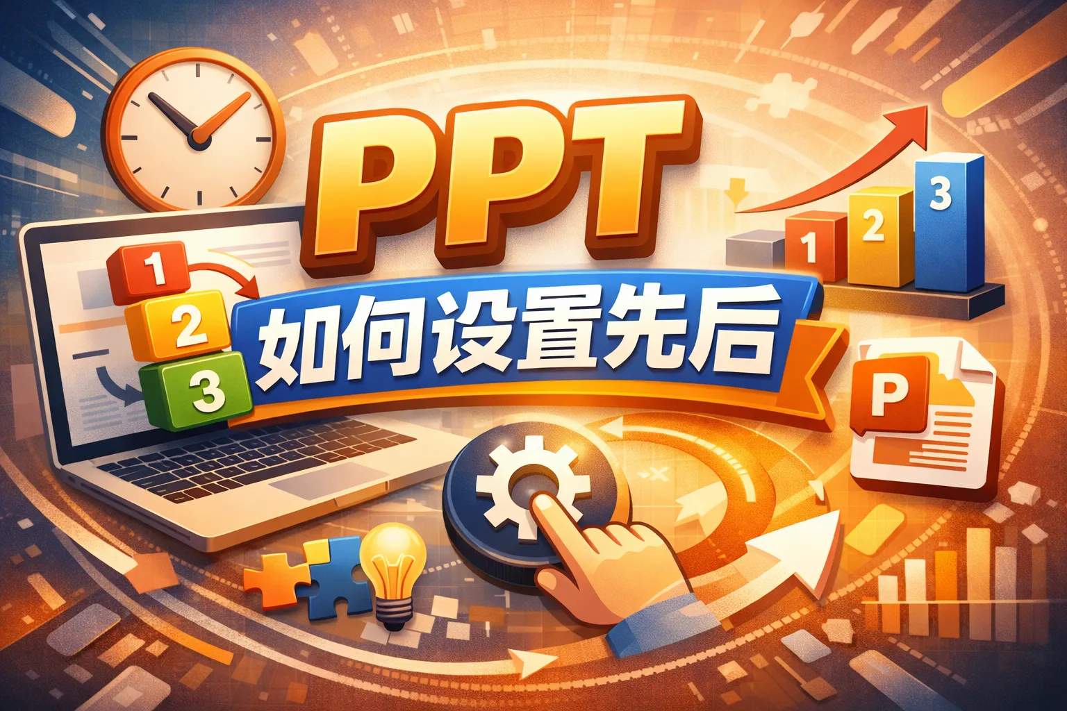ppt如何设置先后