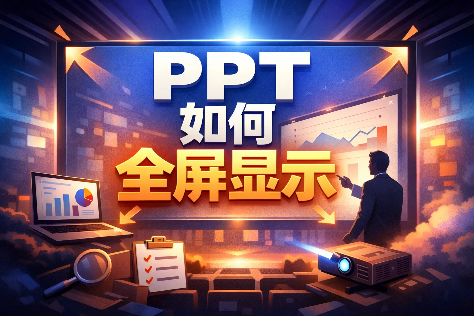 ppt 如何全屏显示
