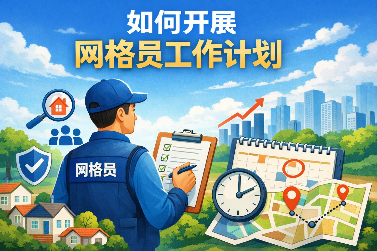 如何开展网格员工作计划