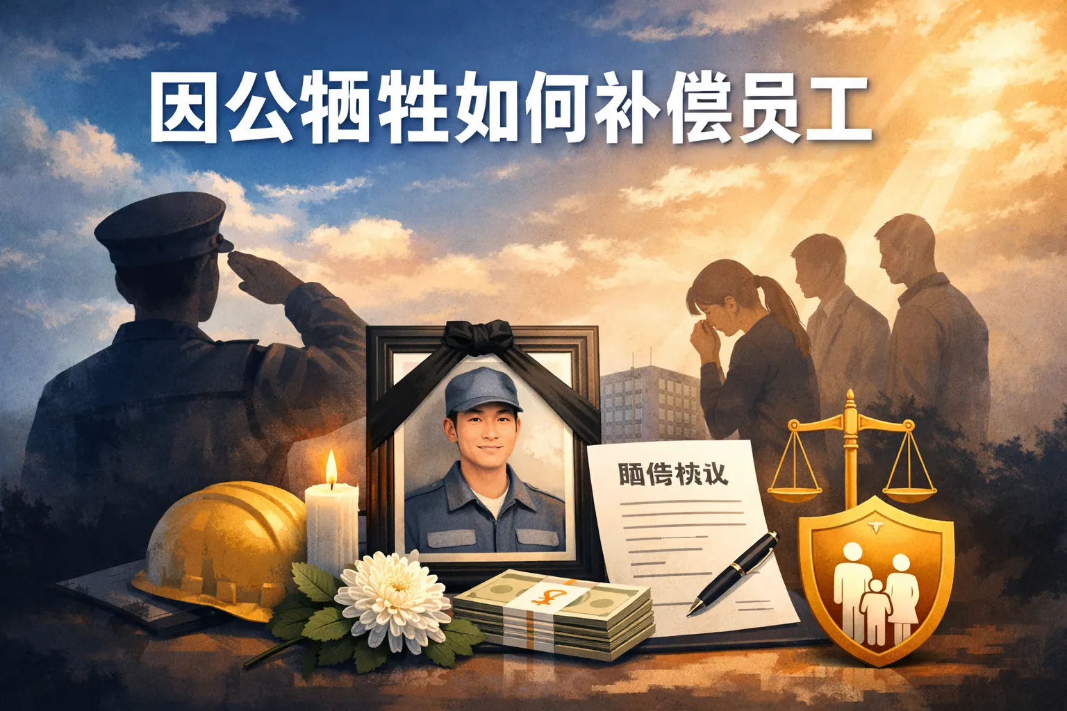 因公牺牲如何补偿员工