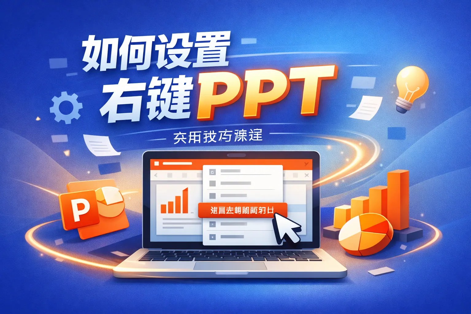 如何设置右键ppt