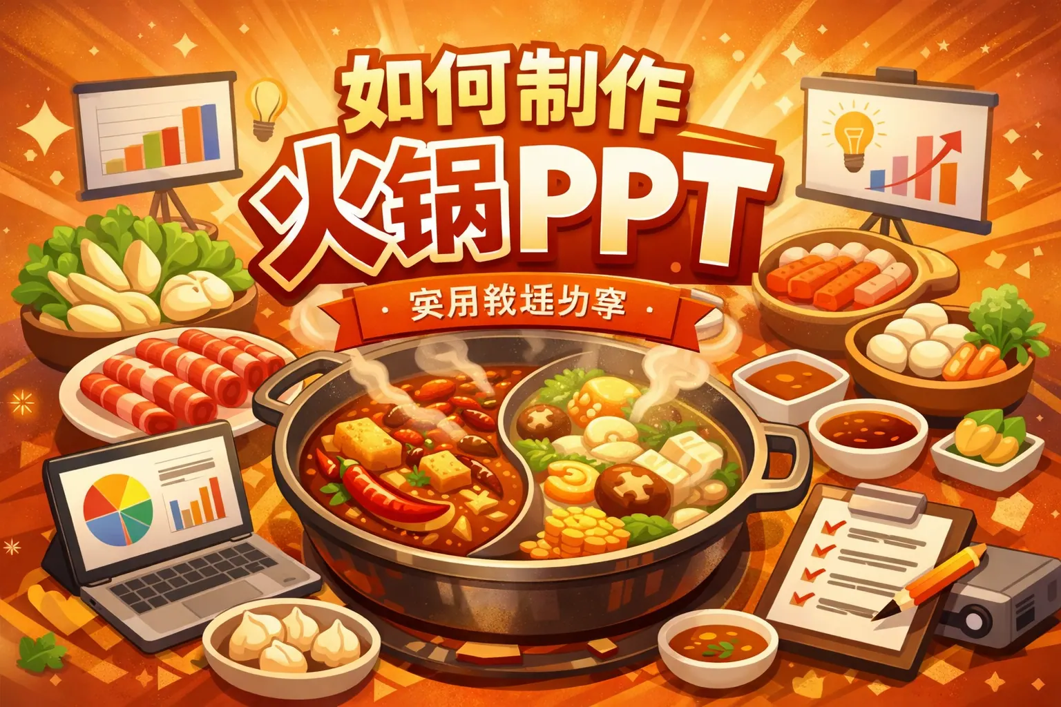如何制作火锅ppt