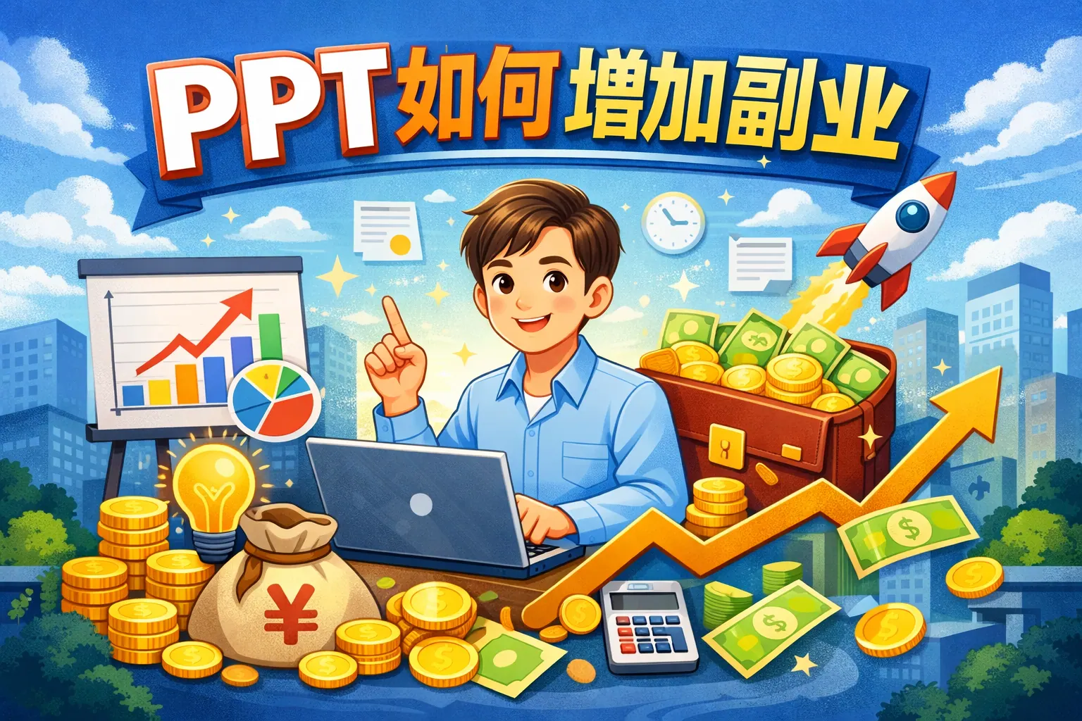 ppt如何增加副业