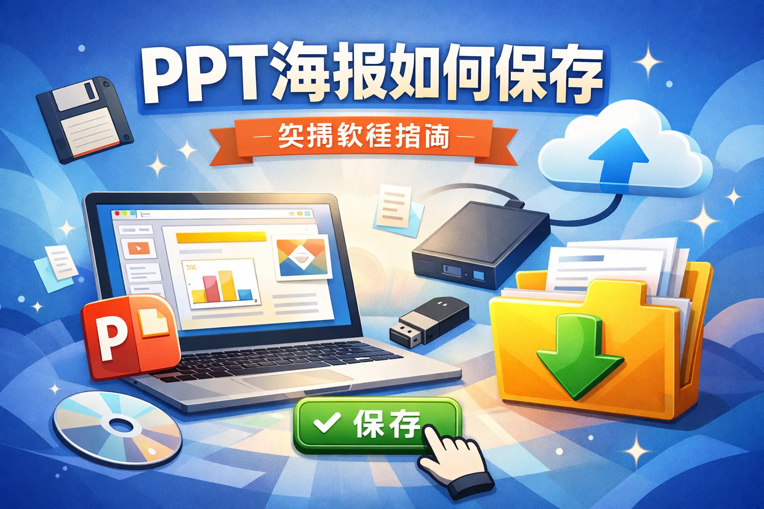 ppt海报如何保存