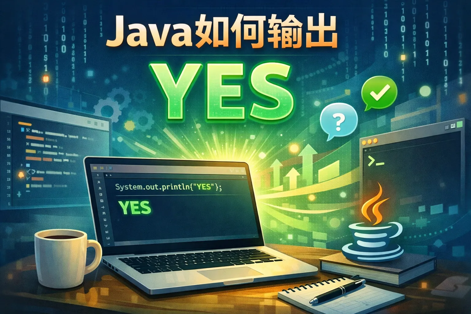 java如何输出yes