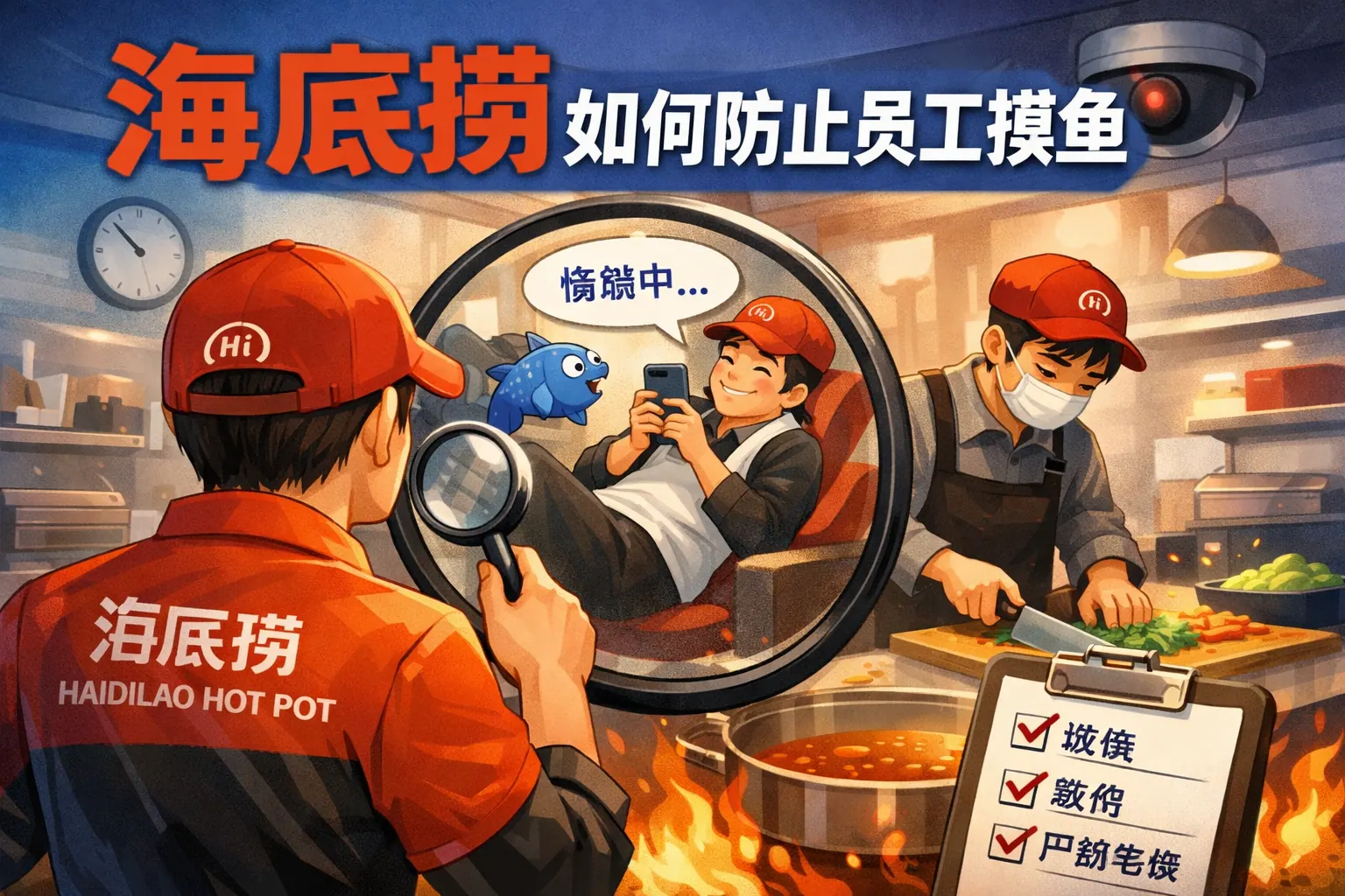 海底捞如何防止员工摸鱼