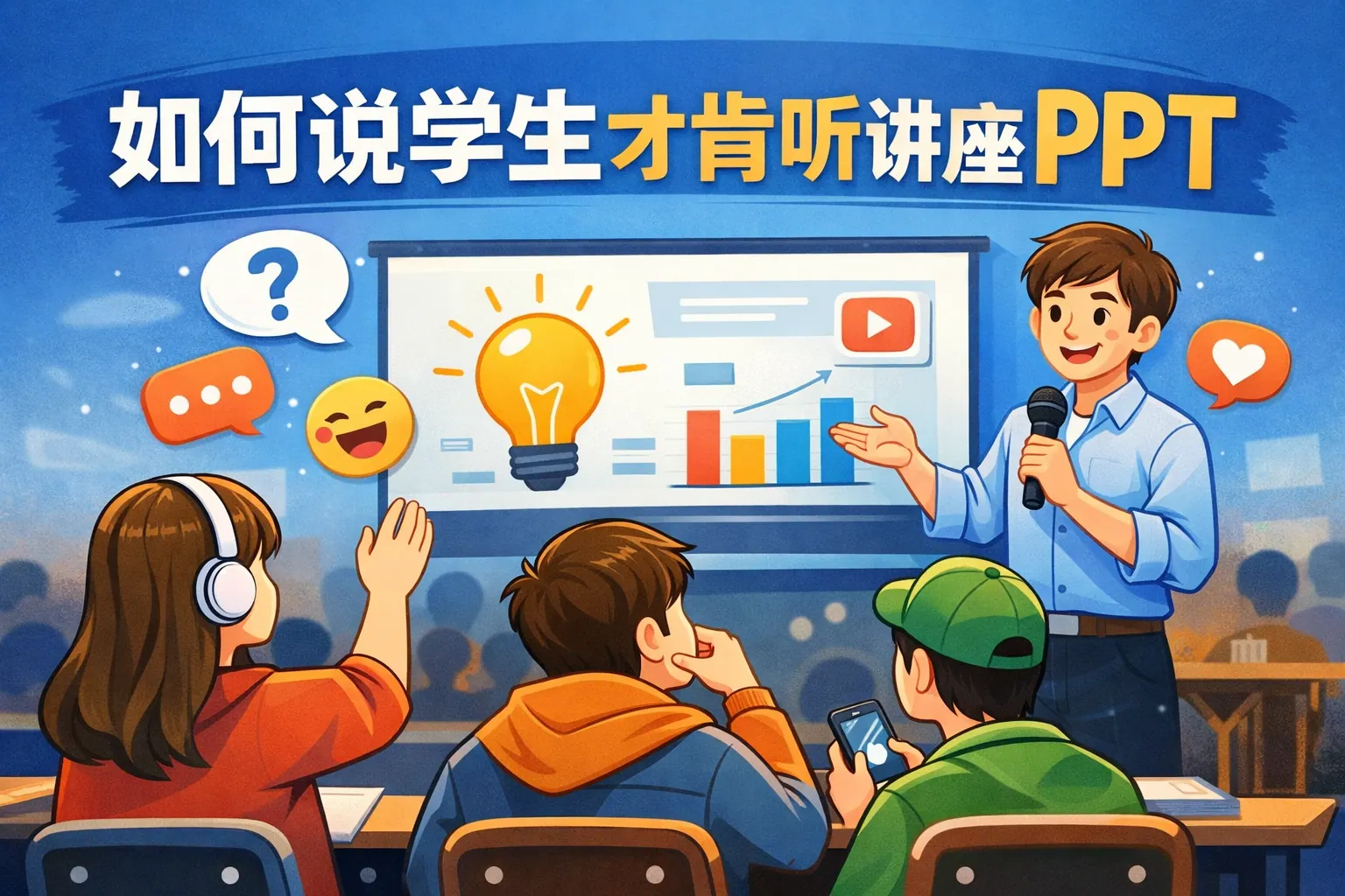 如何说学生才肯听讲座PPT