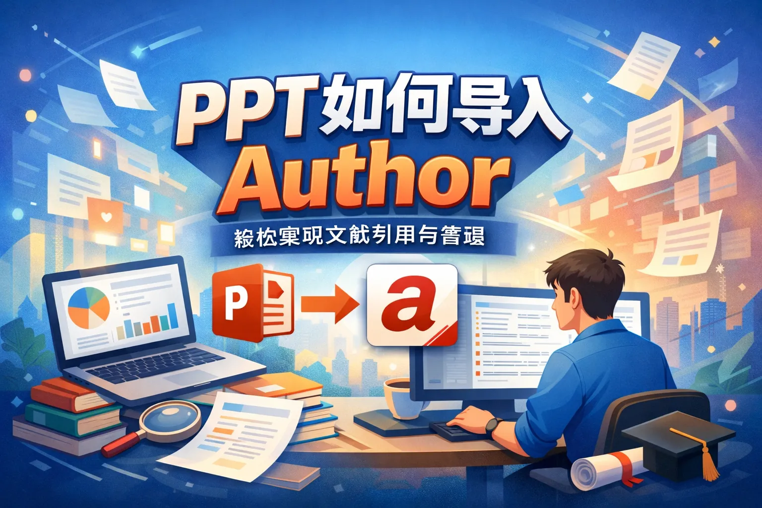 PPT如何导入author