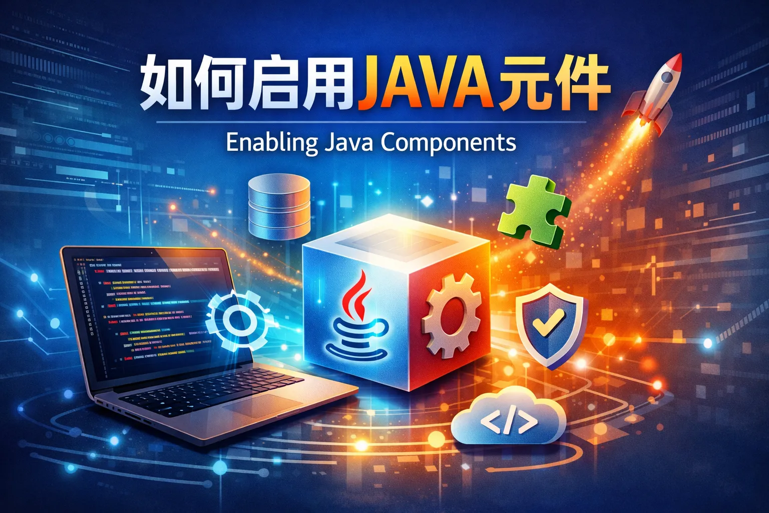 如何启用JAVA元件