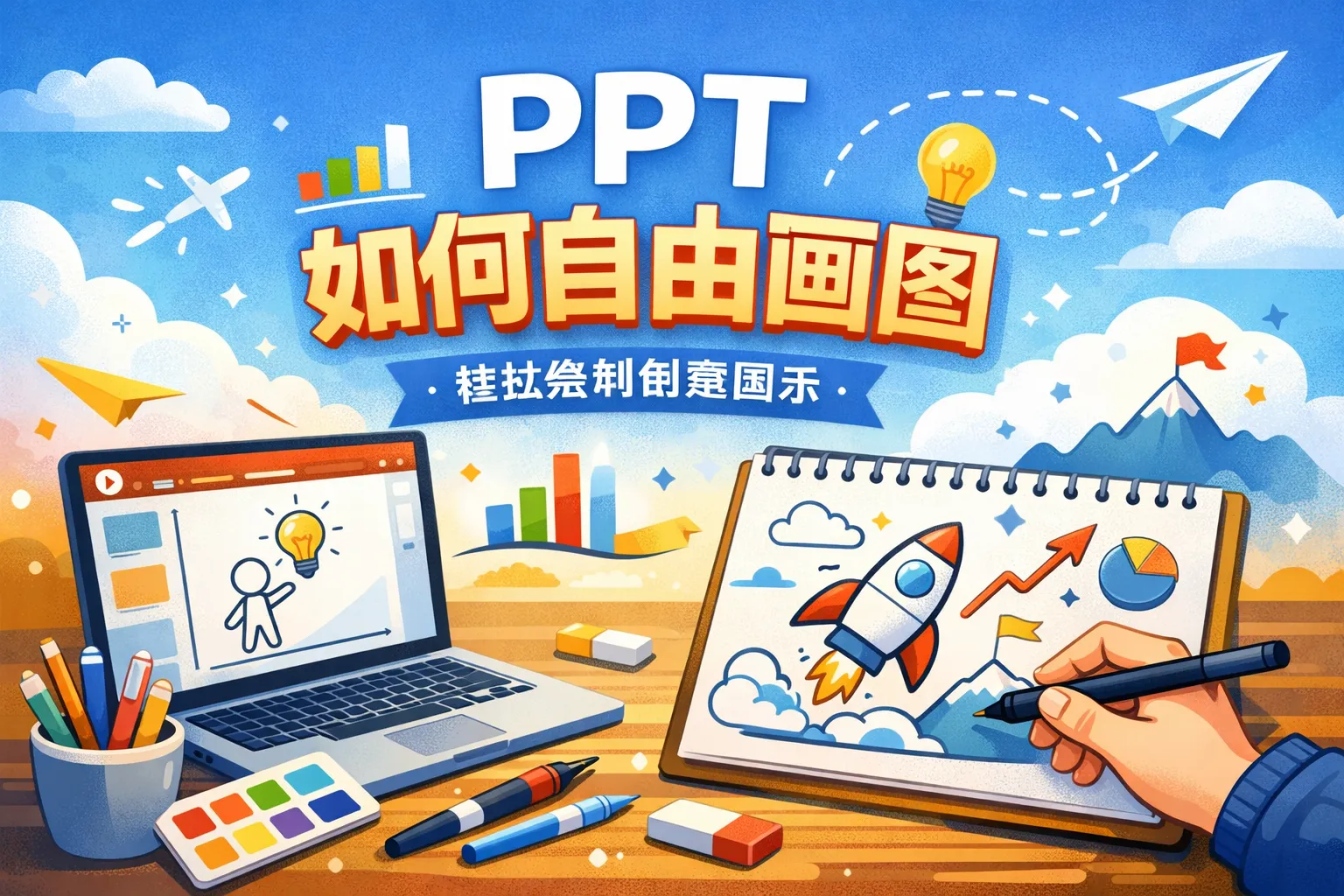 ppt如何自由画图
