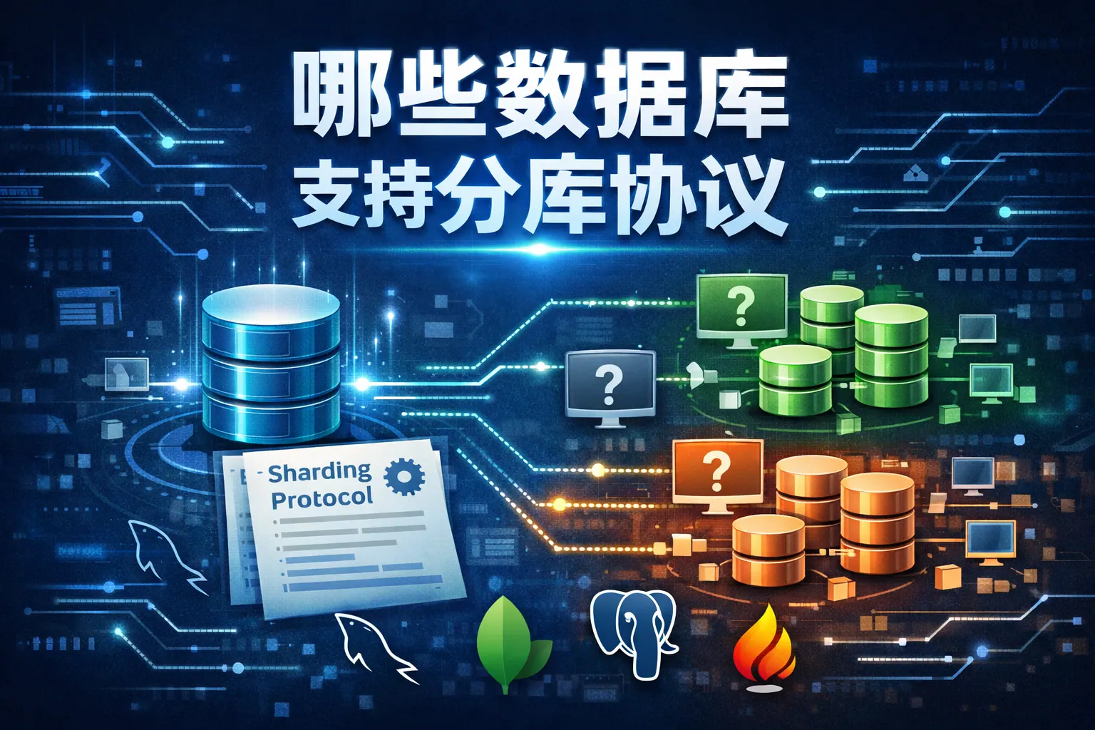 哪些数据库支持分库协议