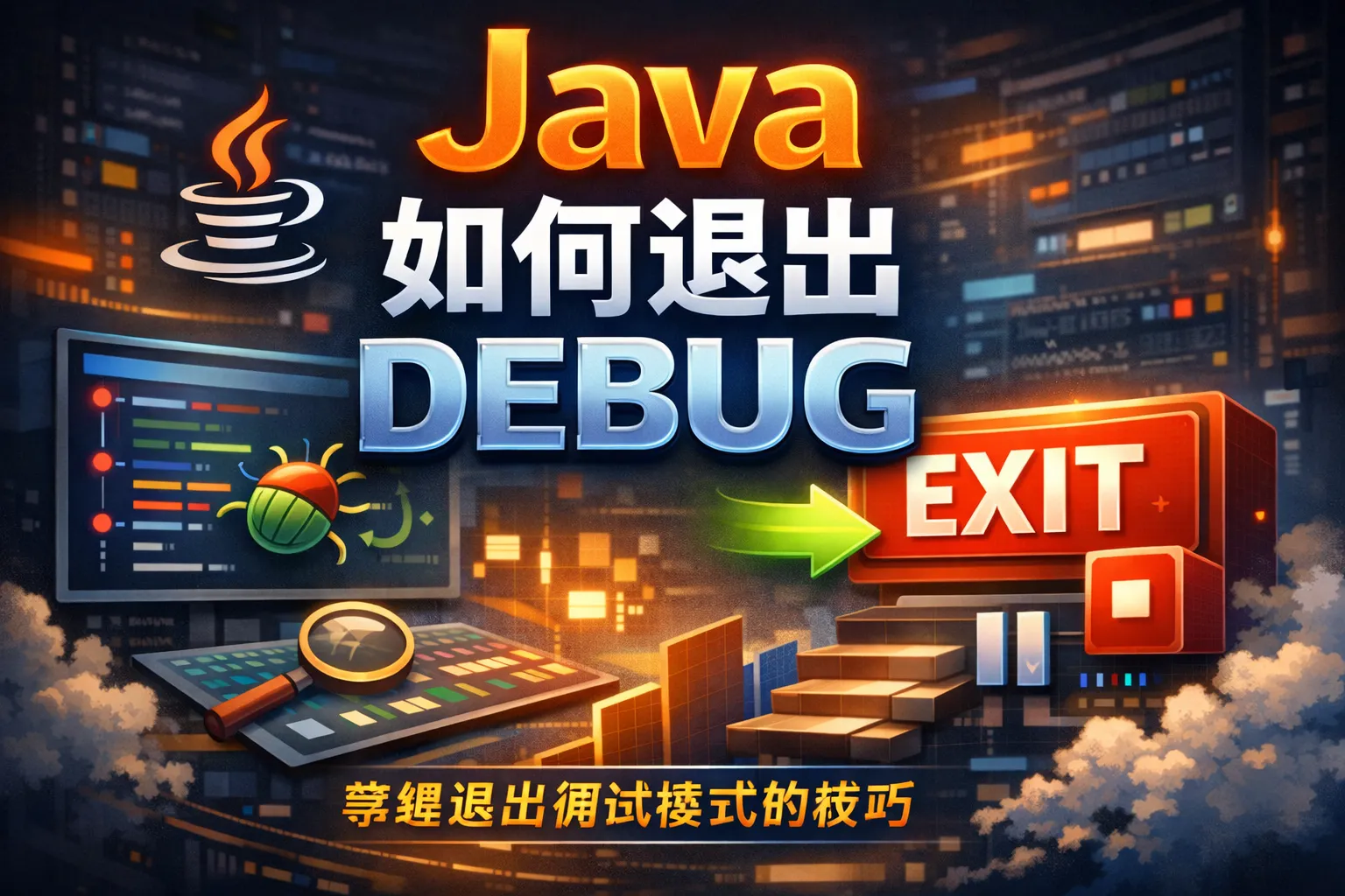 java 如何退出debug