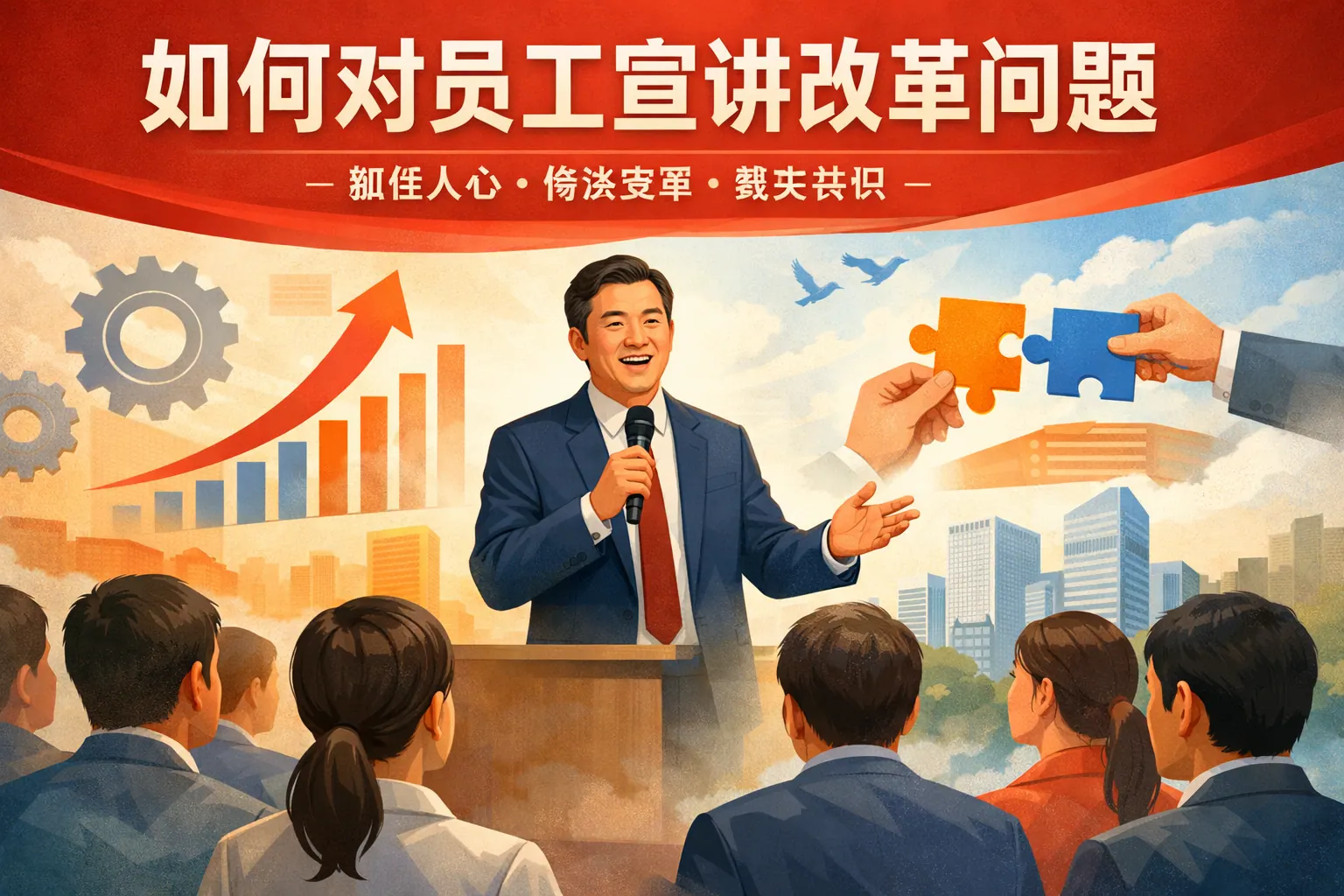 如何对员工宣讲改革问题