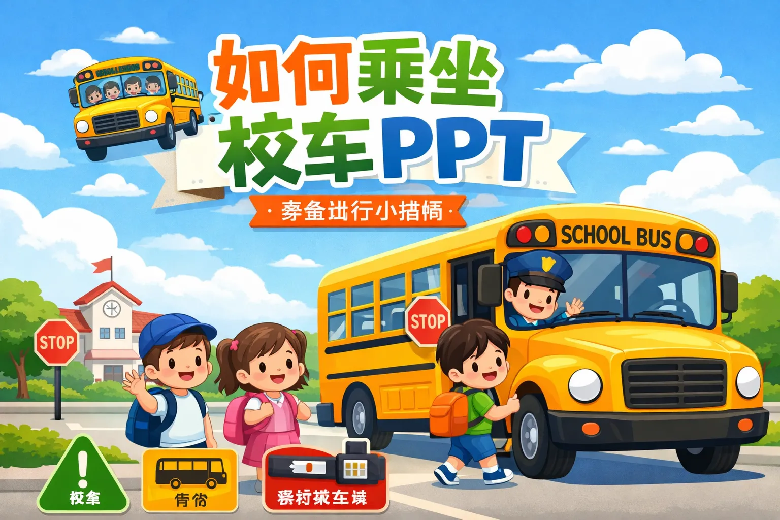 如何乘坐校车ppt