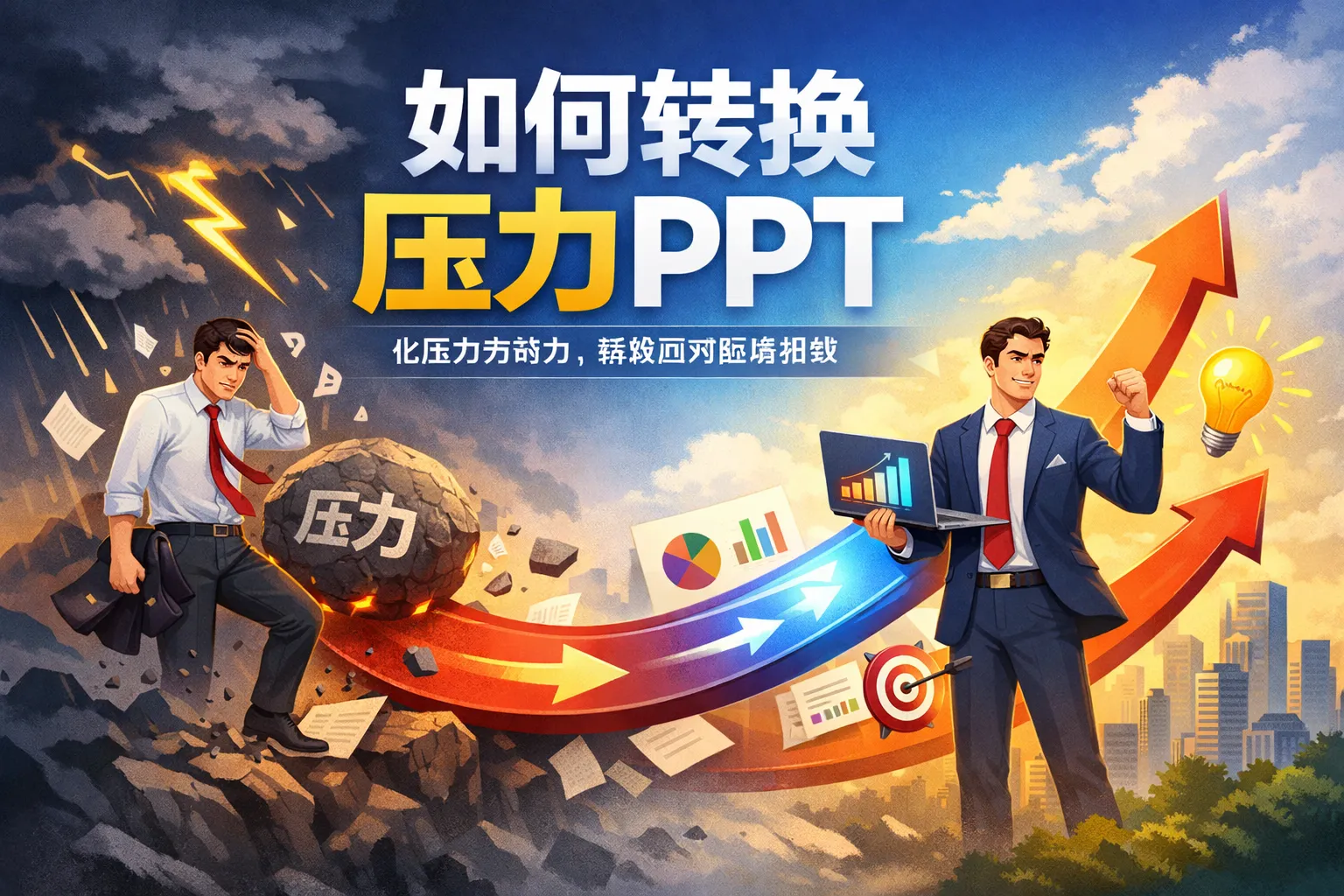 如何转换压力PPT
