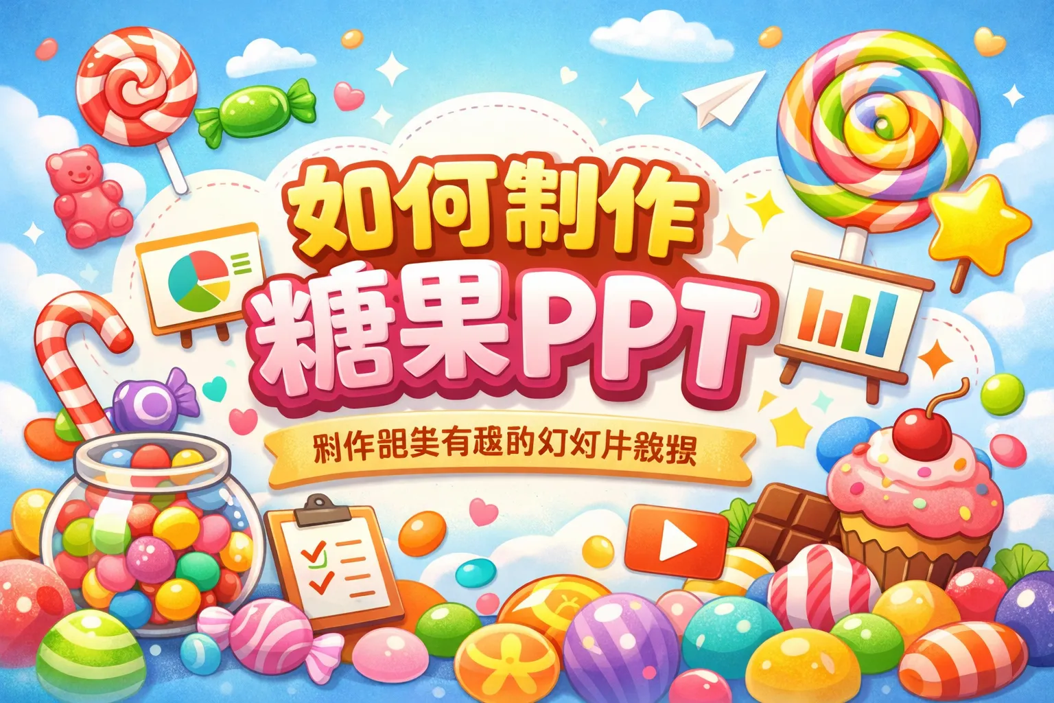 如何制作糖果ppt