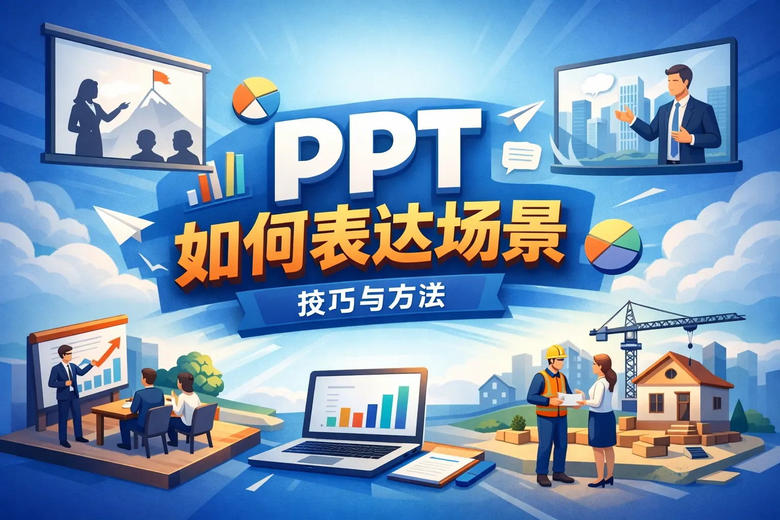 ppt如何表达场景