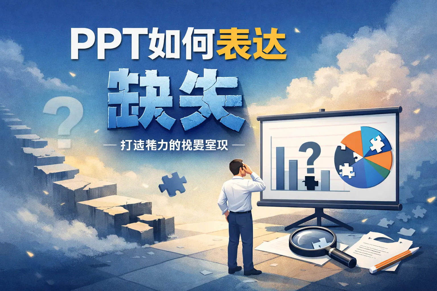 PPT如何表达缺失