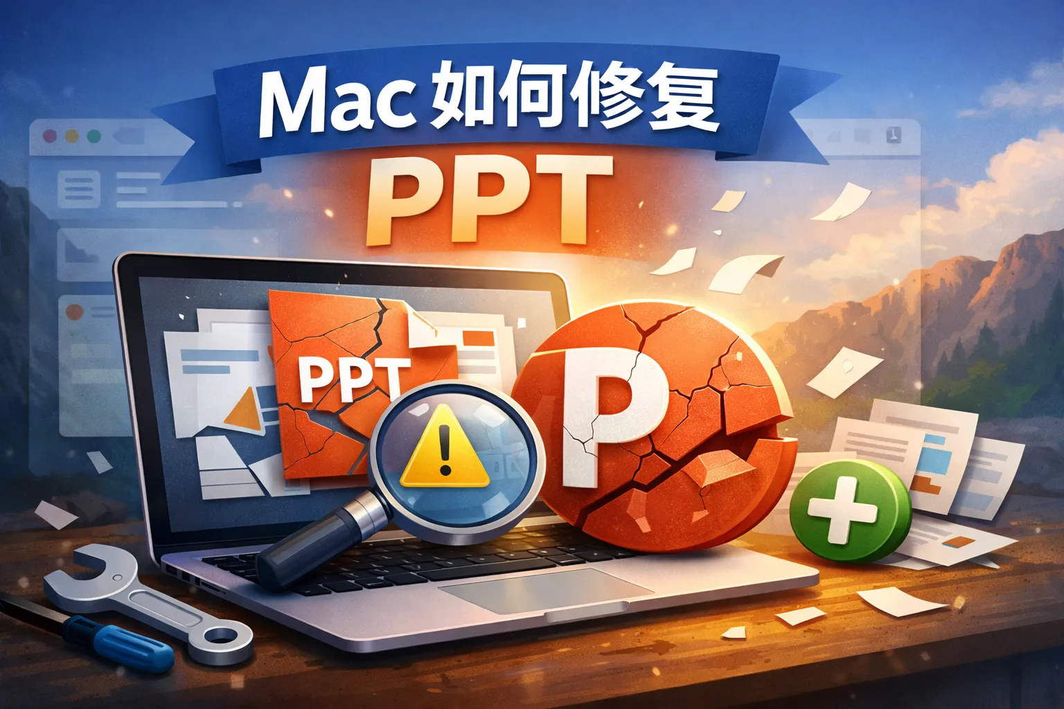 mac如何修复ppt