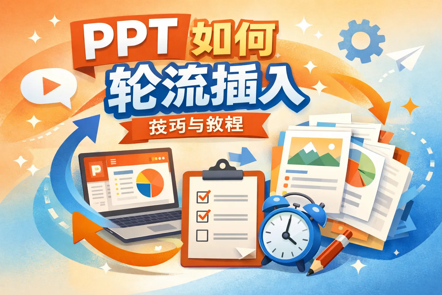 ppt如何轮流插入