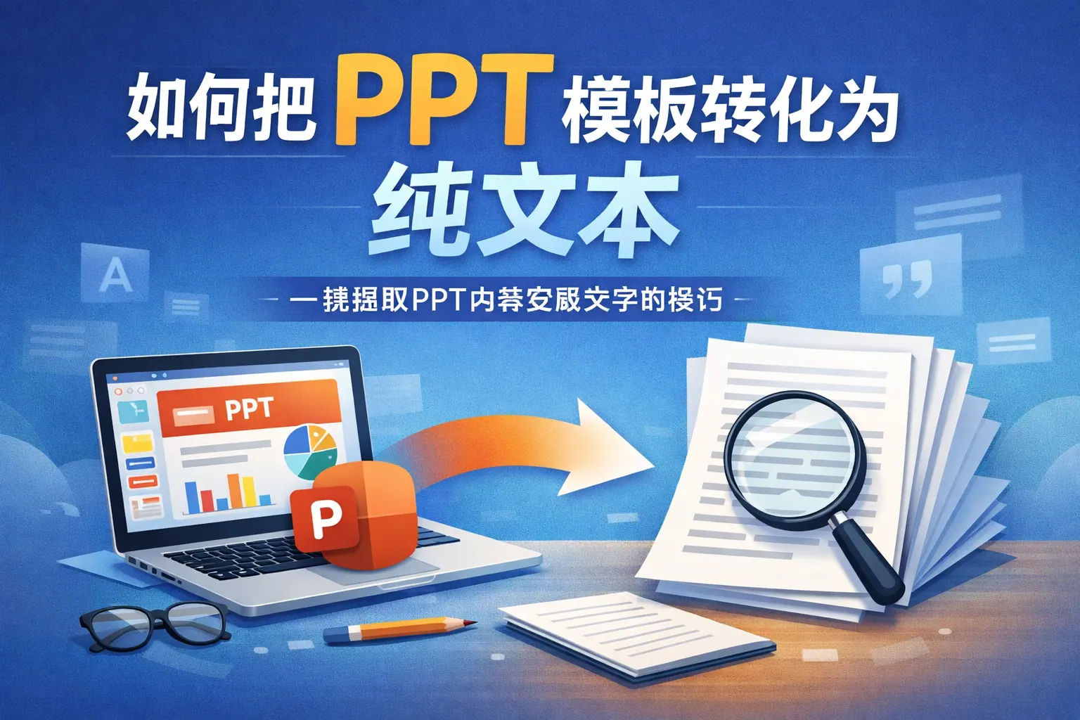 如何把ppt模板转化为纯文本