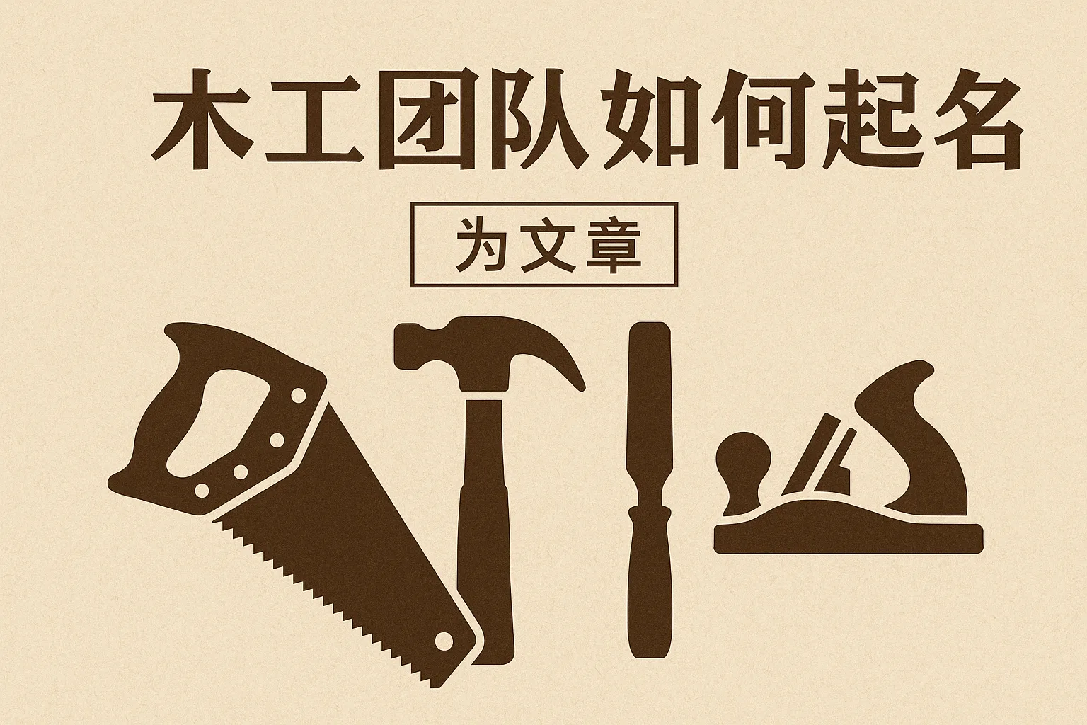 木工团队如何起名