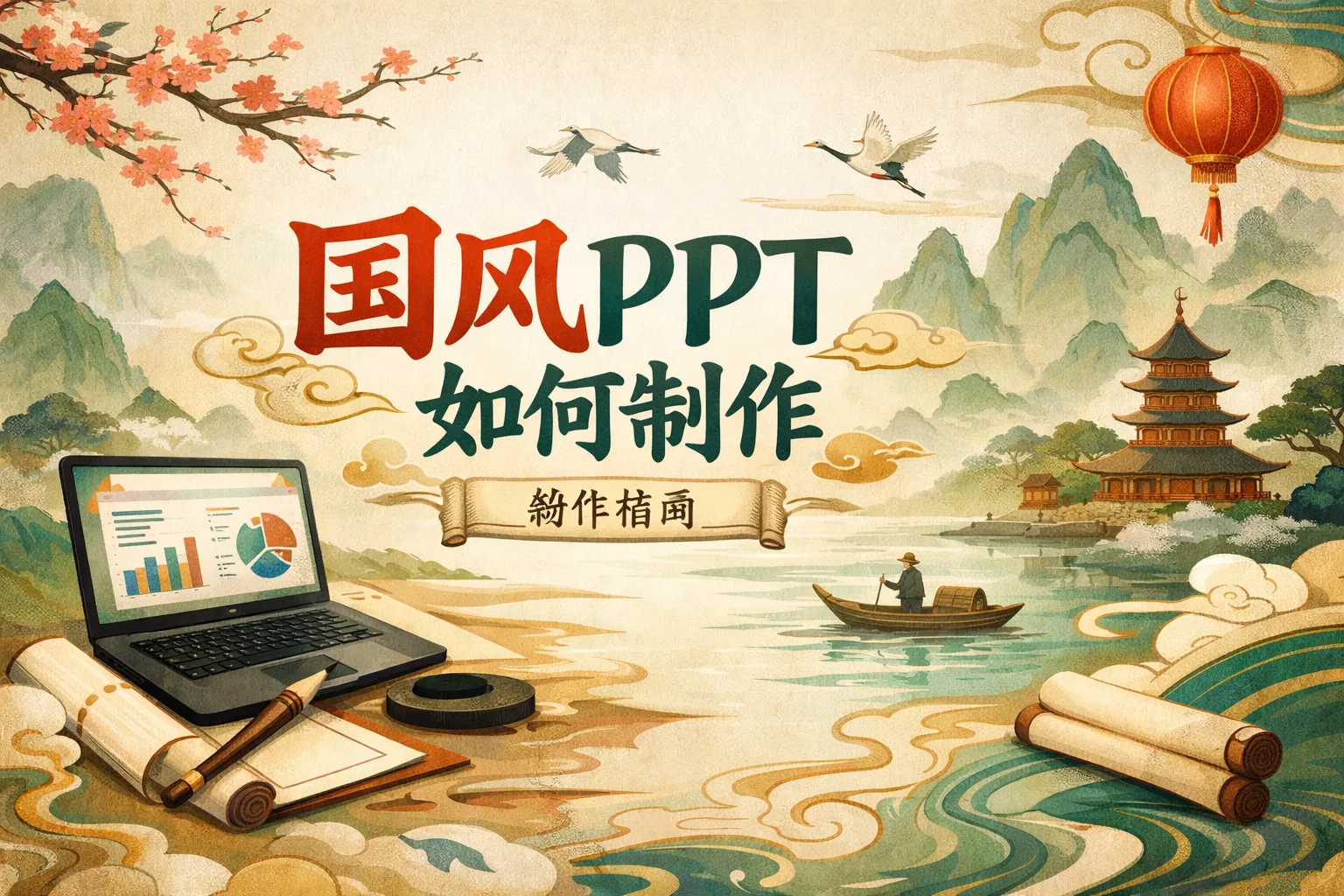 国风ppt如何制作