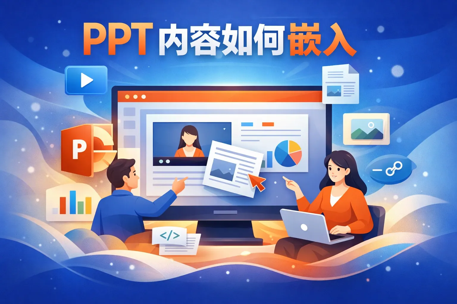 ppt内容如何嵌入