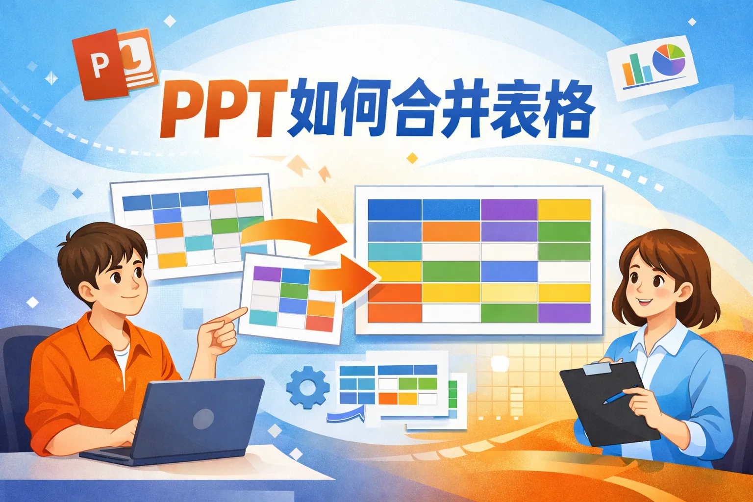 ppt如何合并表格