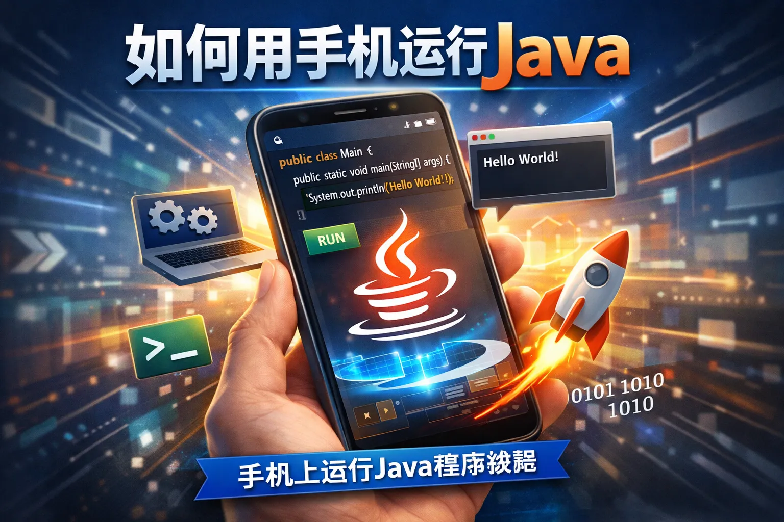 如何用手机运行java