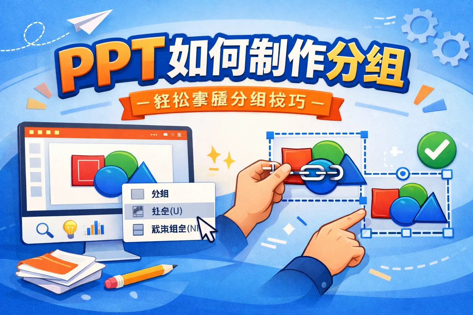 ppt如何制作分组