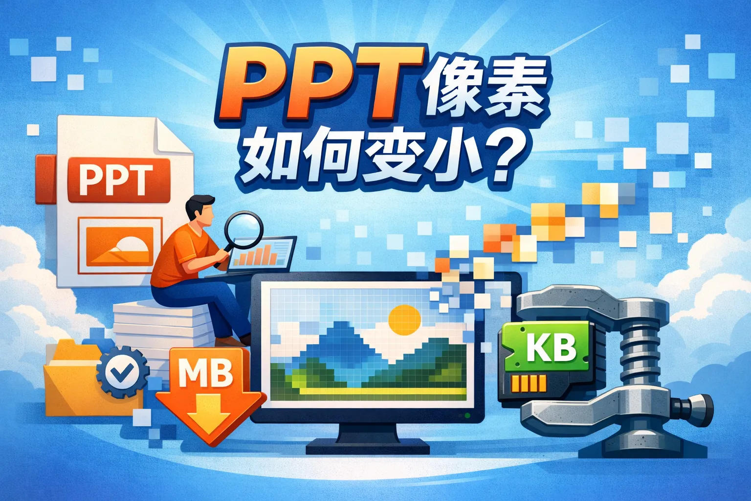 PPT像素如何变小