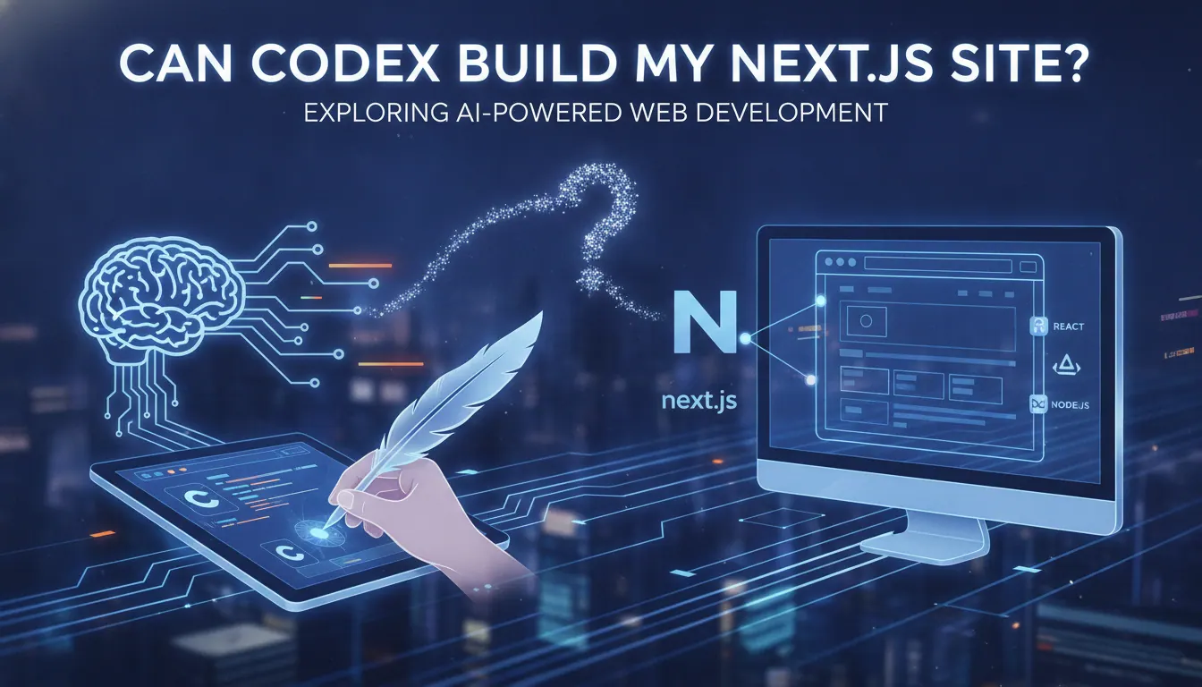 Codex能不能帮我写一个Next.js网站